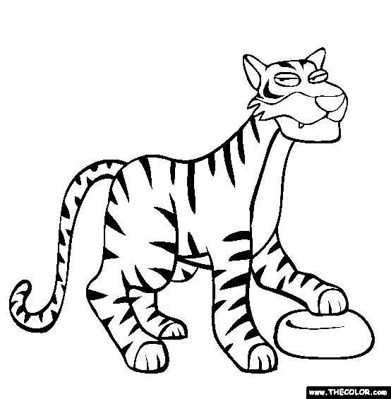 Year of the Tiger Coloring Page